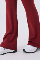 Women High-Waisted Flared Sculpting Yoga Leggings
