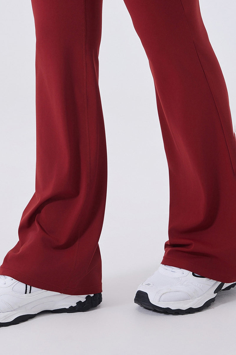 Women High-Waisted Flared Sculpting Yoga Leggings