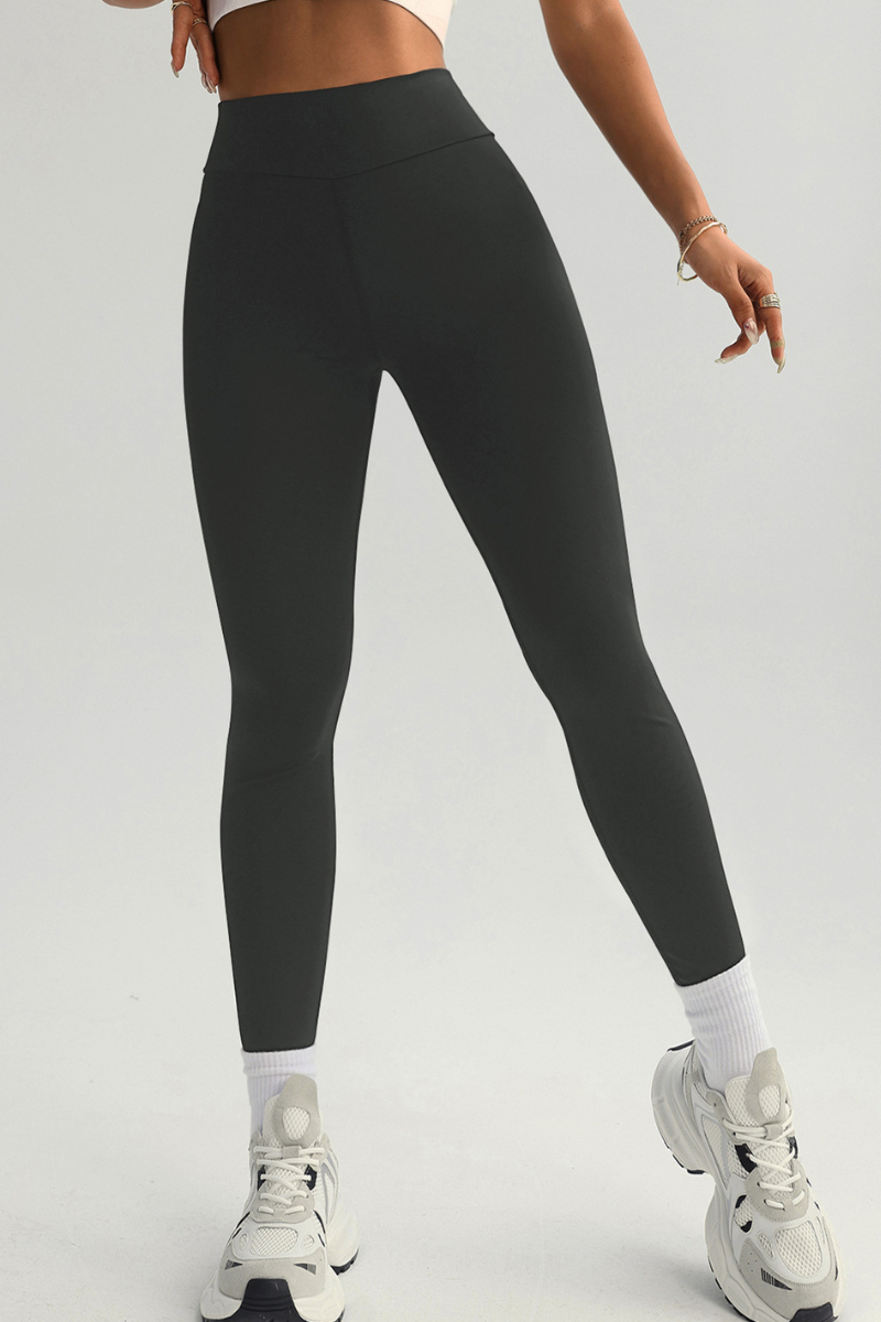 Women's High-Waist Pleated Buttocks Lift Sport Leggings