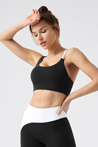 Women Eco-Friendly Recycled With Chest Pads Premium Feel Fitness Pilates Yoga Bra