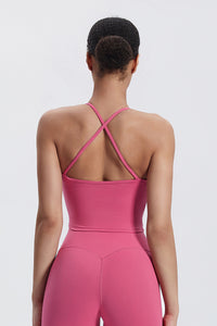 Women'S Crossover Backless Suspender Bra Underwear Sports Vest