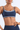 Women's Striped Contrast Double Thin Strap Two-Piece Look Bra