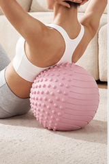 9.8" Textured Spiky Massage Yoga Fitness Ball