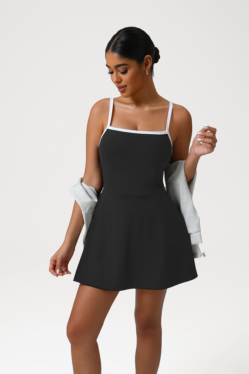 Women Sporty Sleeveless Tennis Slim Fit Dress