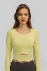 Women'S Yoga Slim Fit Long Sleeved Thumbhole