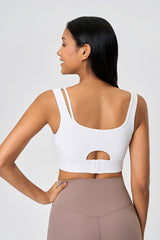 Women Shockproof Lift Hollowed Back Naked-Feel Yoga Sports Bra
