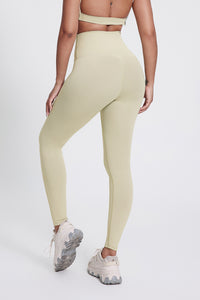 Women'S Bright Crossover High-Waisted Hip Lift Dance Stretch Cropped Pants