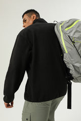 Men's Autumn And Winter Reversible Polar Fleece Hiking And Riding Padded Warm Jacket