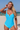 Women's V-neck Color-Blocked One-Piece Swimsuit