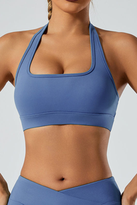 Women's square collarb  halter neck bra.