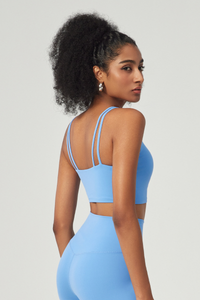 Women's V-Neck Double-Strap Sports Bra