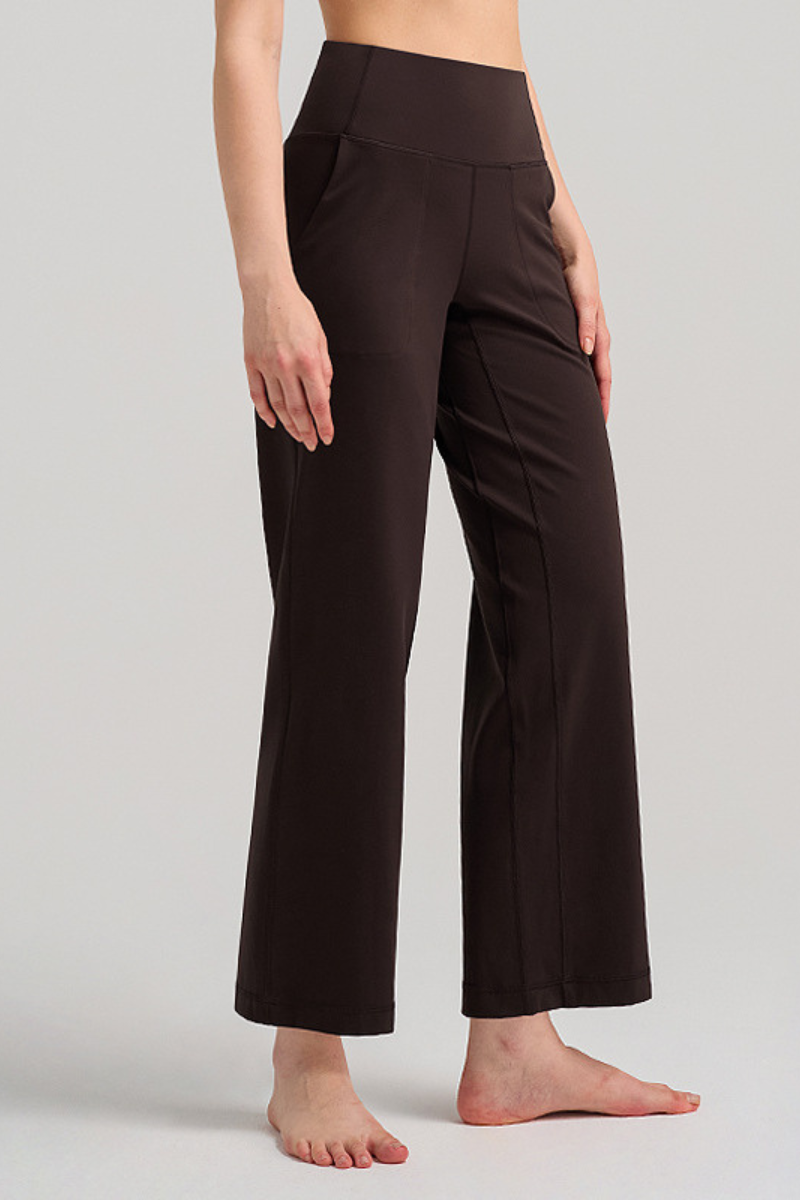 Women's Summer High-Waist Wide-Leg Sports Yoga Pants
