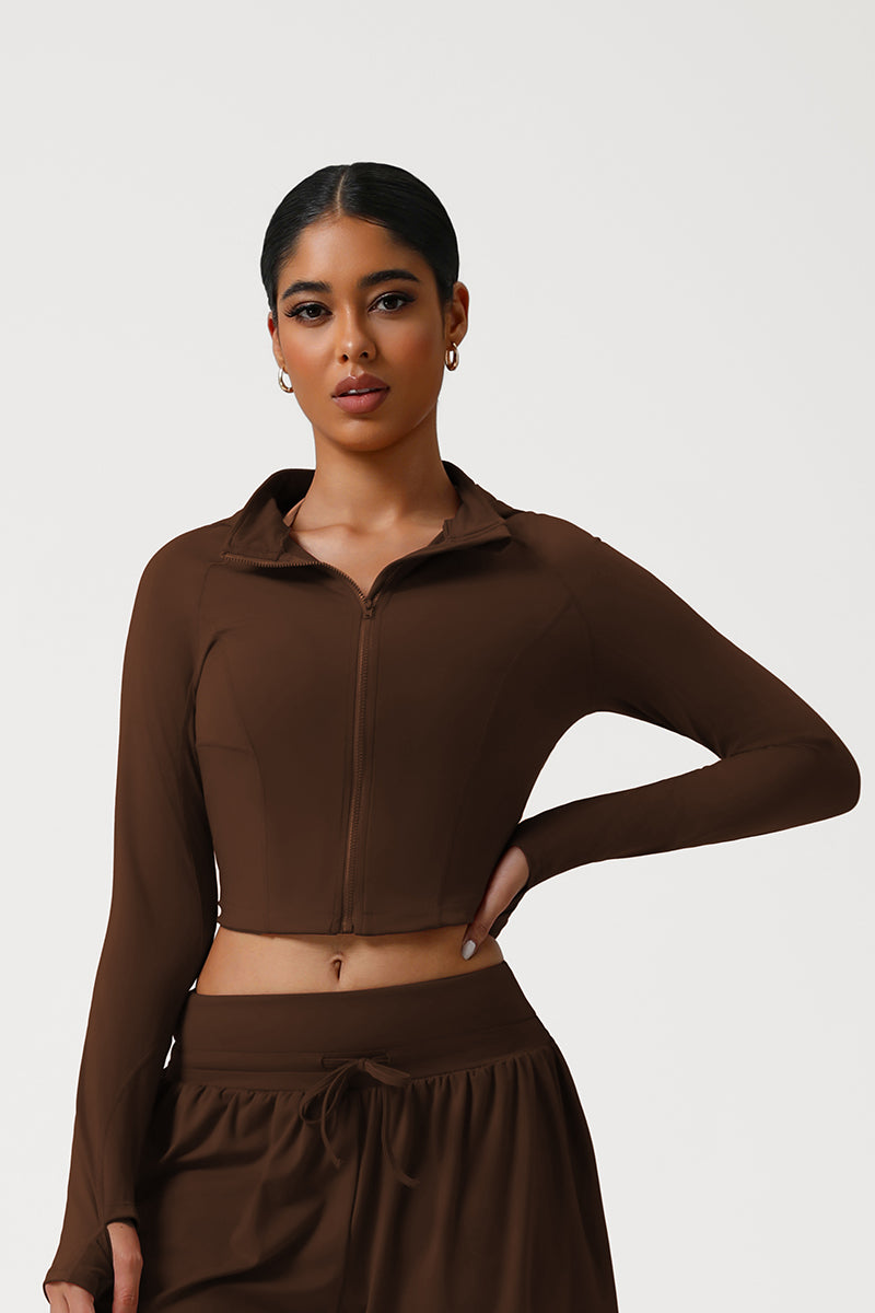 Women Slim Fit Hooded Quick-Dry Breathable Outdoor Training Jacket