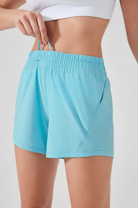 Women Ice Feeling Quick Dry Loose Fit Breathable Outdoor Running Yoga Sports Fitness Shorts