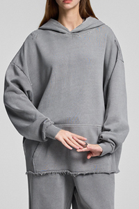 Retro, solid-colored, hoodie