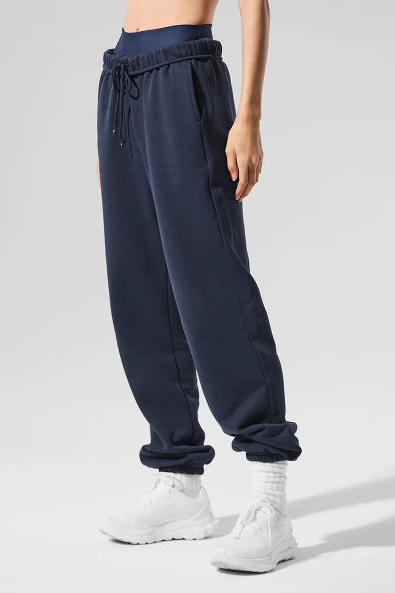 Women Relaxed Fit Cuffed Ankle Cotton Sweatpants