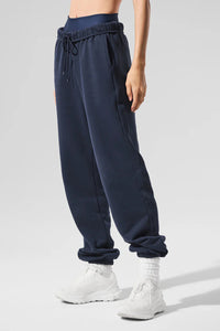 Women Relaxed Fit Cuffed Ankle Cotton Sweatpants