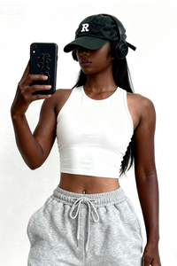 Women's Sleeveless Round Neck Fitness Bra