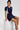 Women Sporty V-Neck Tennis Dress with Mesh Ventilation
