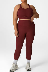 Women's Plus Size High-Intensity Training Sports Bra and Leggings 2-Piece Set