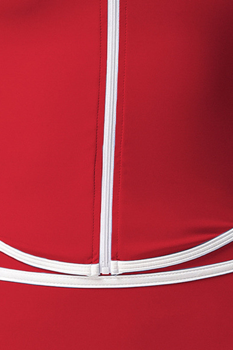 Women Color Block Naked Feel Zip Jacket