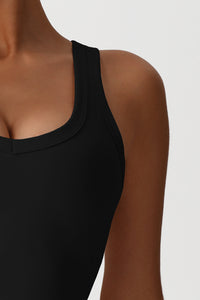 Women Slim Fit Quick-Dry Yoga Set: V-Neck Tank + High Waist Shorts