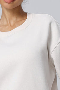 Women Brushed Round Neck Sport Top