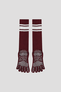 Women's Non-Slip Grip Sole Long Tube Sports Pilates Socks