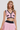 Women's Summer Color-Block V-Neck Sports Tennis Cropped Top