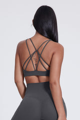 Women'S Yoga Cross Line Sports Bra Tank Top