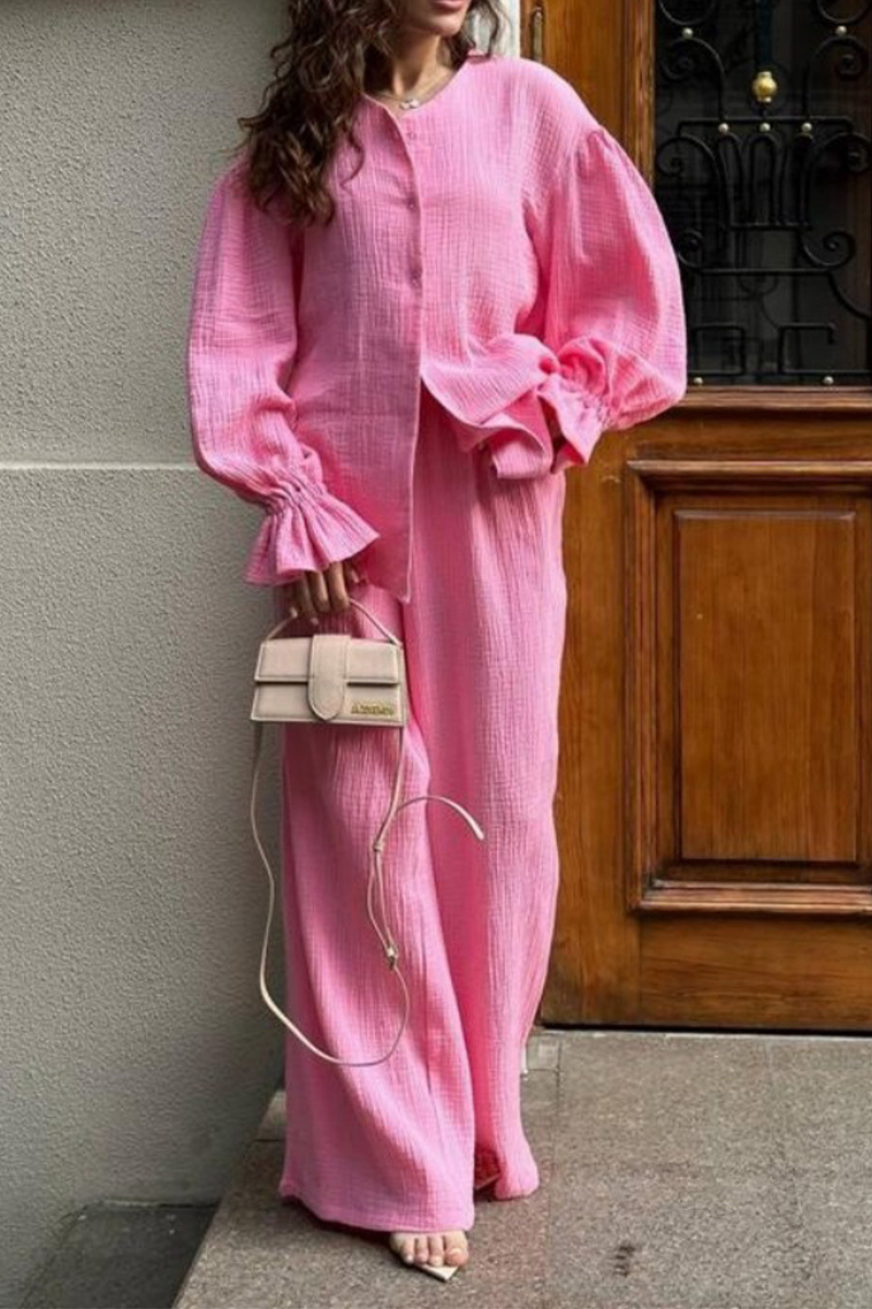 Lantern-style sleeve top set