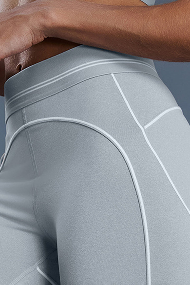 Women Color-Block Sculpting High-Waist Yoga Leggings