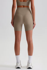 Women High Waisted Butt Lifting Seamless Naked Sensation Yoga Shorts