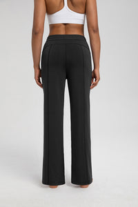 Women Modal Air Layer Loose Fit Yoga Straight Leg Pants