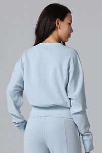 Women Loose Athletic Long Sleeve Pullover Sweatshirt