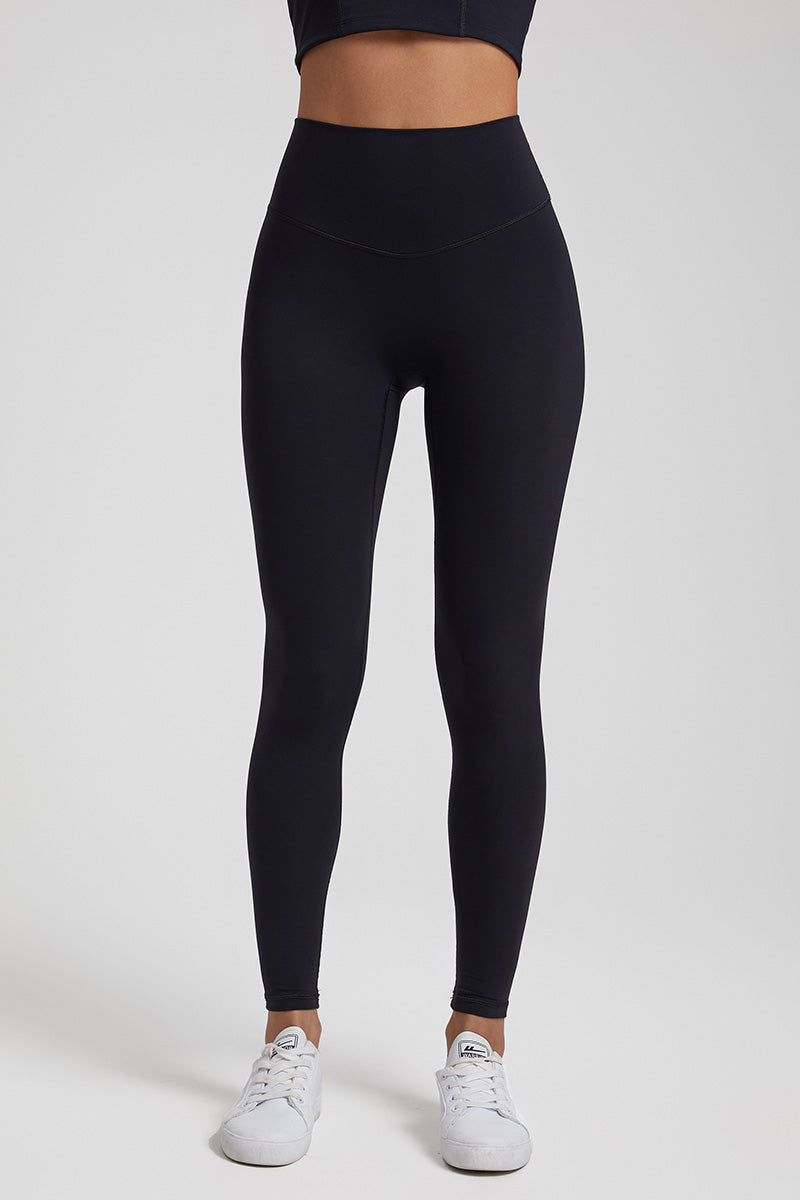 Solid High-Waisted Sports Leggings