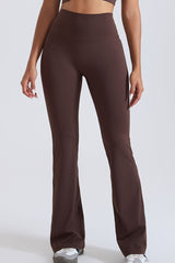 Women Hi-Waist Flared Yoga Leggings