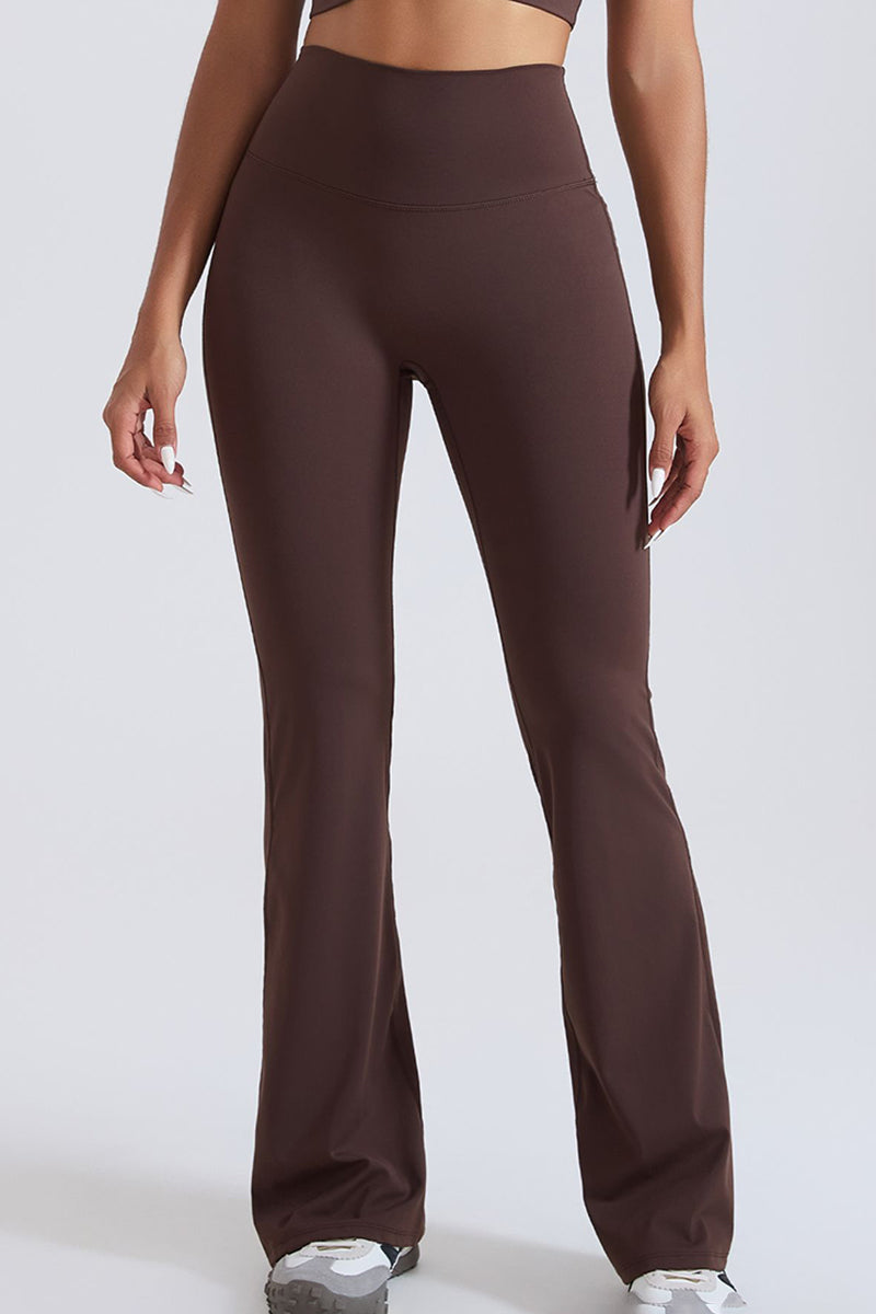 Women Hi-Waist Flared Yoga Leggings