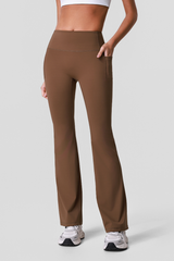 Women's Athletic Side Pocket Hip-Lifting Yoga Flare Pant