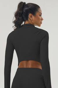 Women'S Zipper Reversible Collar Sport Jacket
