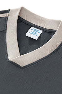 Unisex Casual Retro Contrast Stripe Hoodie