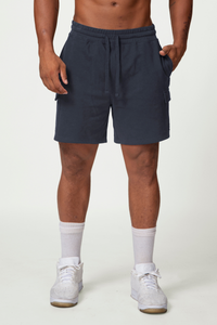 Men's Drawstring Side Pocket Solid Sports Shorts