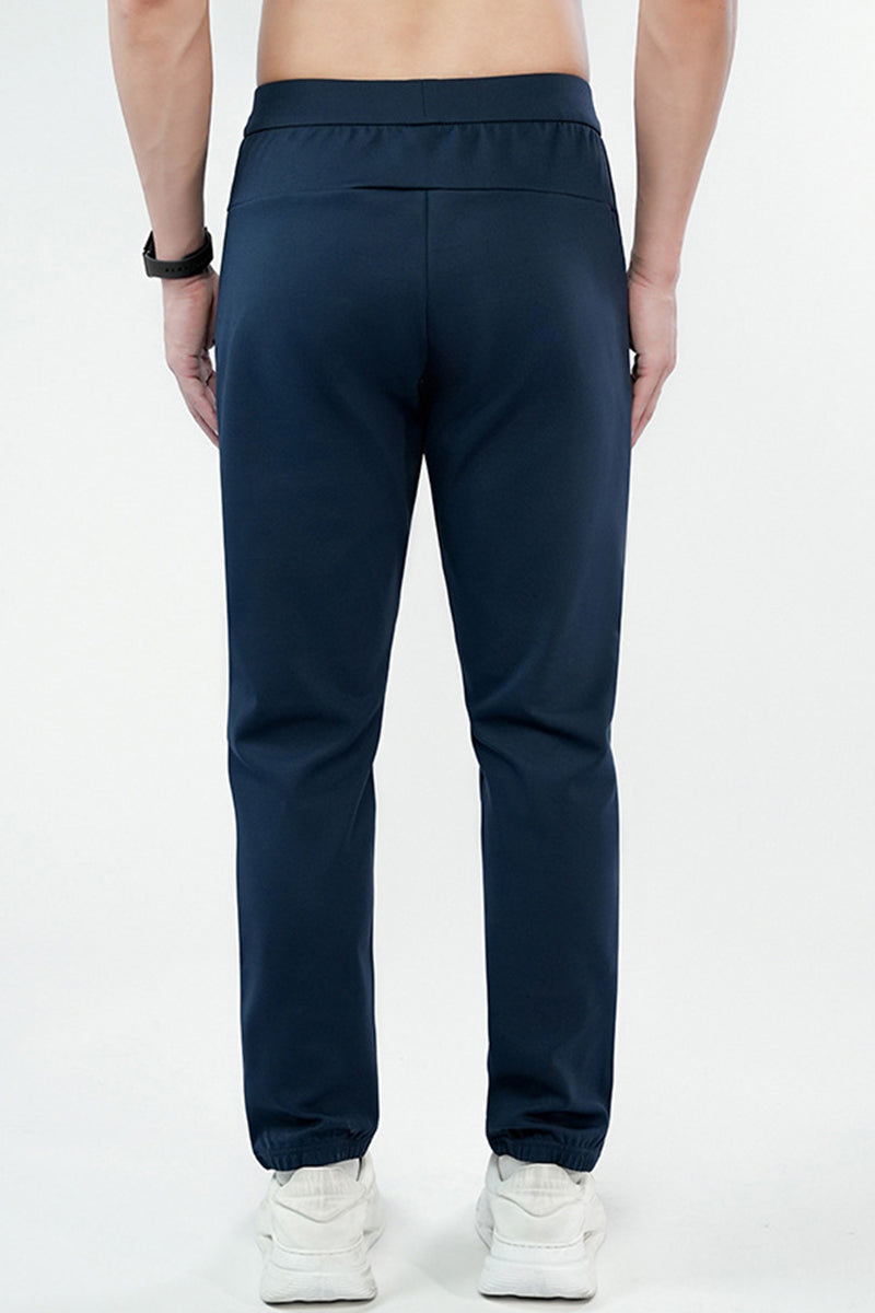 Men High-Waist Warm Quick-Dry Outdoor Running Training Pants