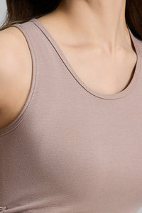 Women's Asymmetrical Ribbed Drawstring Longline Tank Top