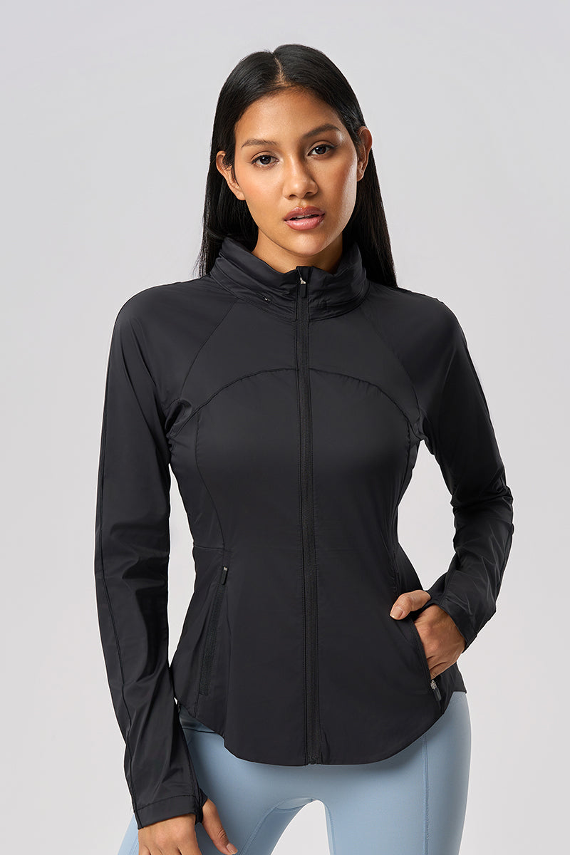 Women Cooling Uv50+ Slim-Fit Convertible Hood Outdoor Sun Protection Jacket