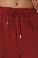 Women High-Waist Drawstring Wide-Leg Yoga Lounge Pants