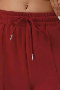 Women High-Waist Drawstring Wide-Leg Yoga Lounge Pants