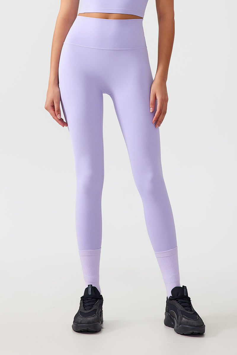 Women Free Size Nude Hip Lifting Shaping Fitness 9/10 Yoga Pants