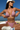 Women's Summer Colorful Striped Halter Neck Dopamine Bikini