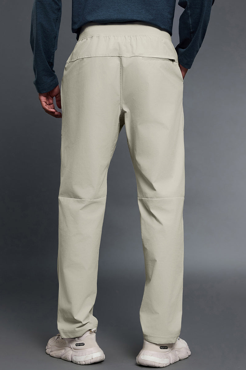 Men Loose Fit Straight Leg Breathable Comfortable Casual Pants